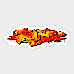 Graffiti trouble Sticker